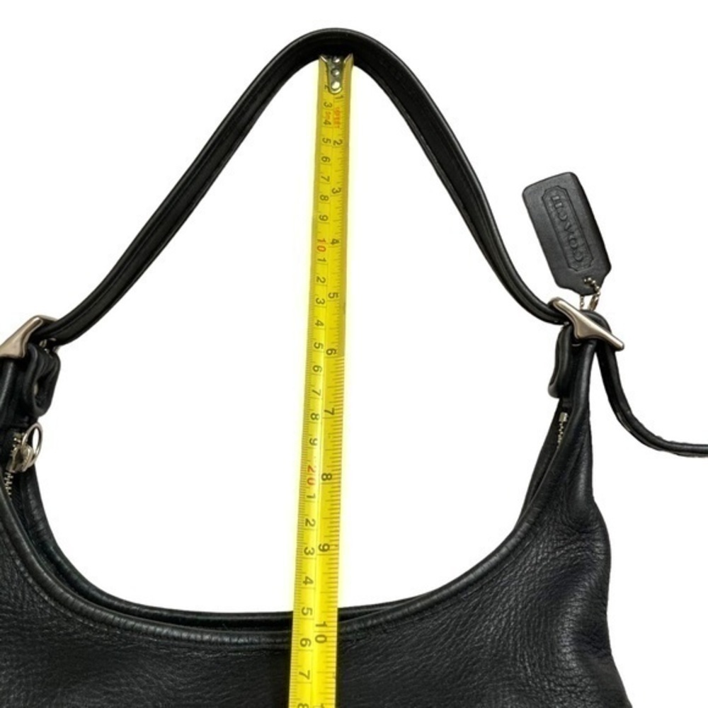Coach vintage black leather legacy hobo bag nickel hardware 9058 - Picture 6 of 14